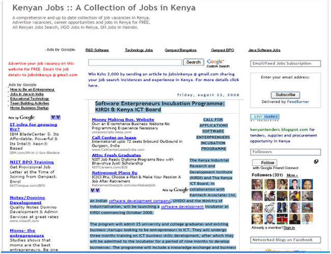 Kenyan Jobs. Click for more details